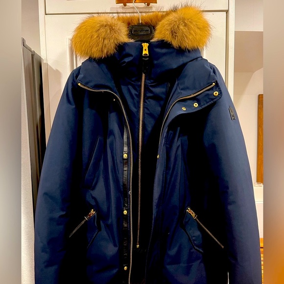 EDWARD 2-in-1 down parka with hooded bib and natural fur for men - Picture 10 of 11